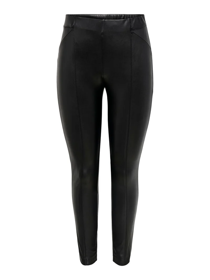 ONLY Kunstlederhose Damen Slim Fit