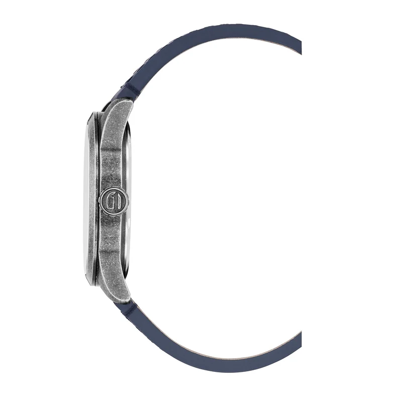 G-STAR Originals Blaue Leder-Herrenuhr GSW.503.04