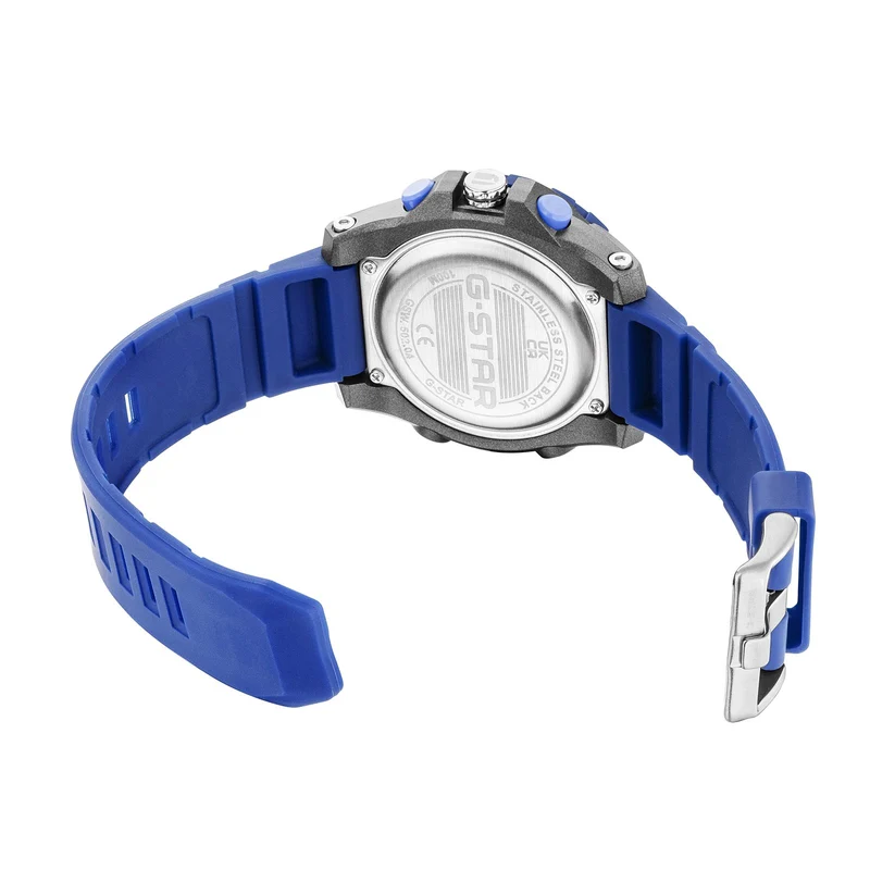 G-STAR Ops01 Grau-Blaue Ana-Digi Herrenuhr GSW.502.04