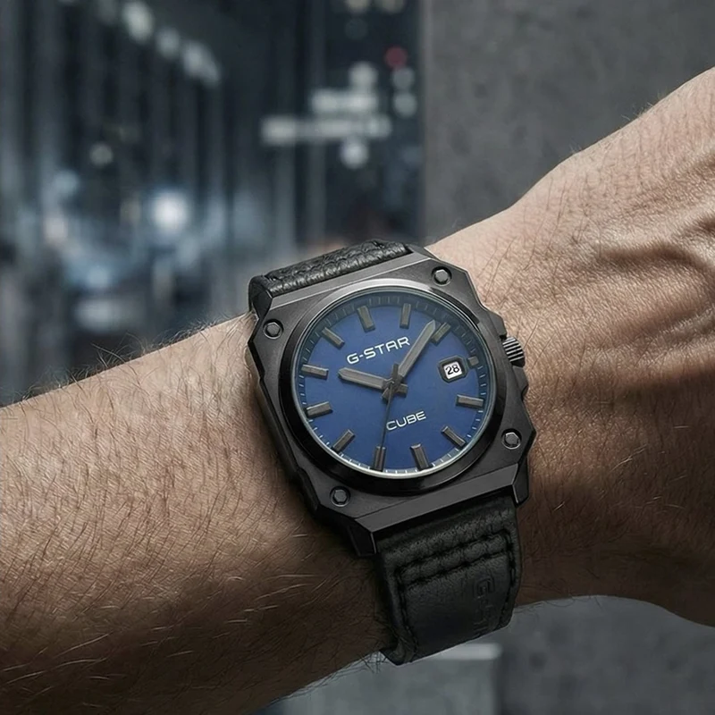 G-STAR Cube Schwarze Herrenuhr GSW.508.03