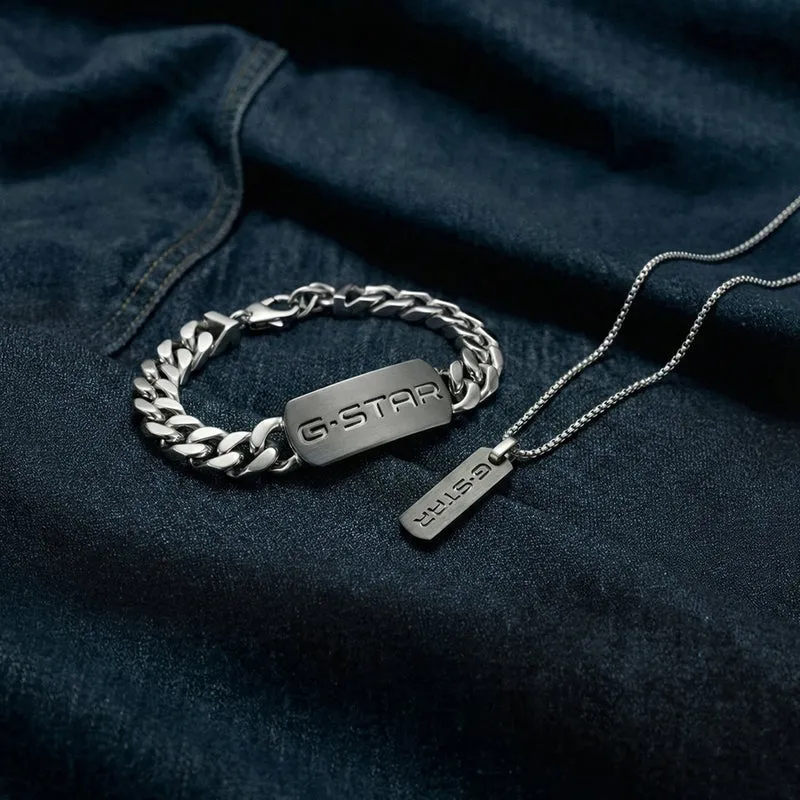 G-Star Incisio Silbernes Gliederarmband GSJ.106.03