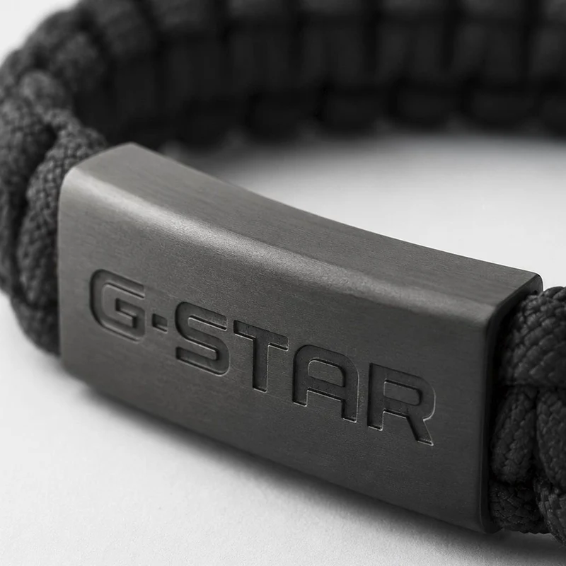 G-Star OpsCord Schwarzes Nylonarmband GSJ.107.02