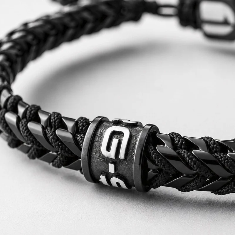 G-Star DualShield Schwarzes Nylonarmband GSJ.108.02