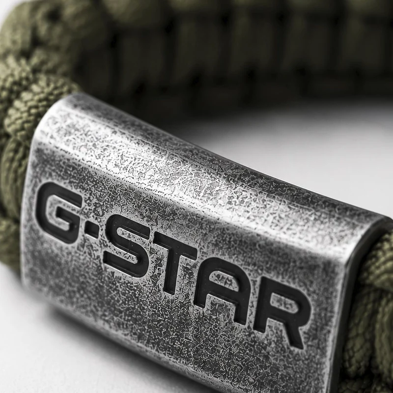 G-STAR OpsCord Schwarzes Nylonarmband GSJ.107.01