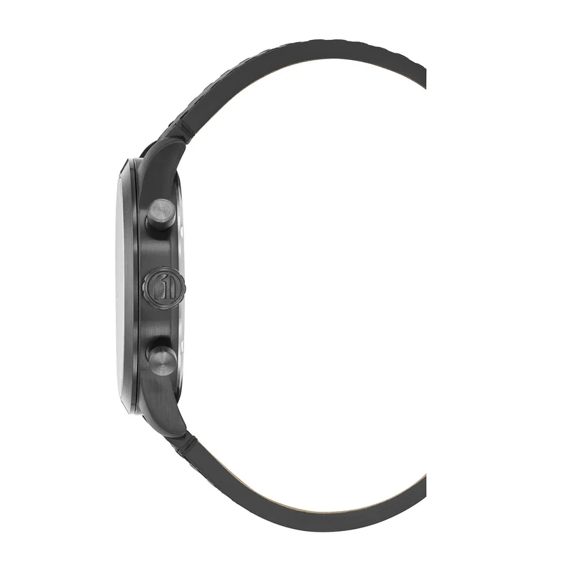 G-STAR Originals Schwarze Leder-Herrenuhr GSW.504.02