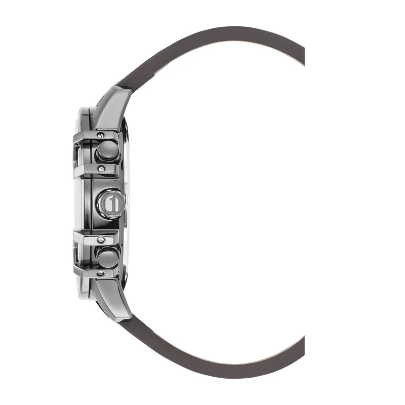 G-STAR Bend3D Grüne Herrenuhr mit braunem Lederarmband GSW.505.03