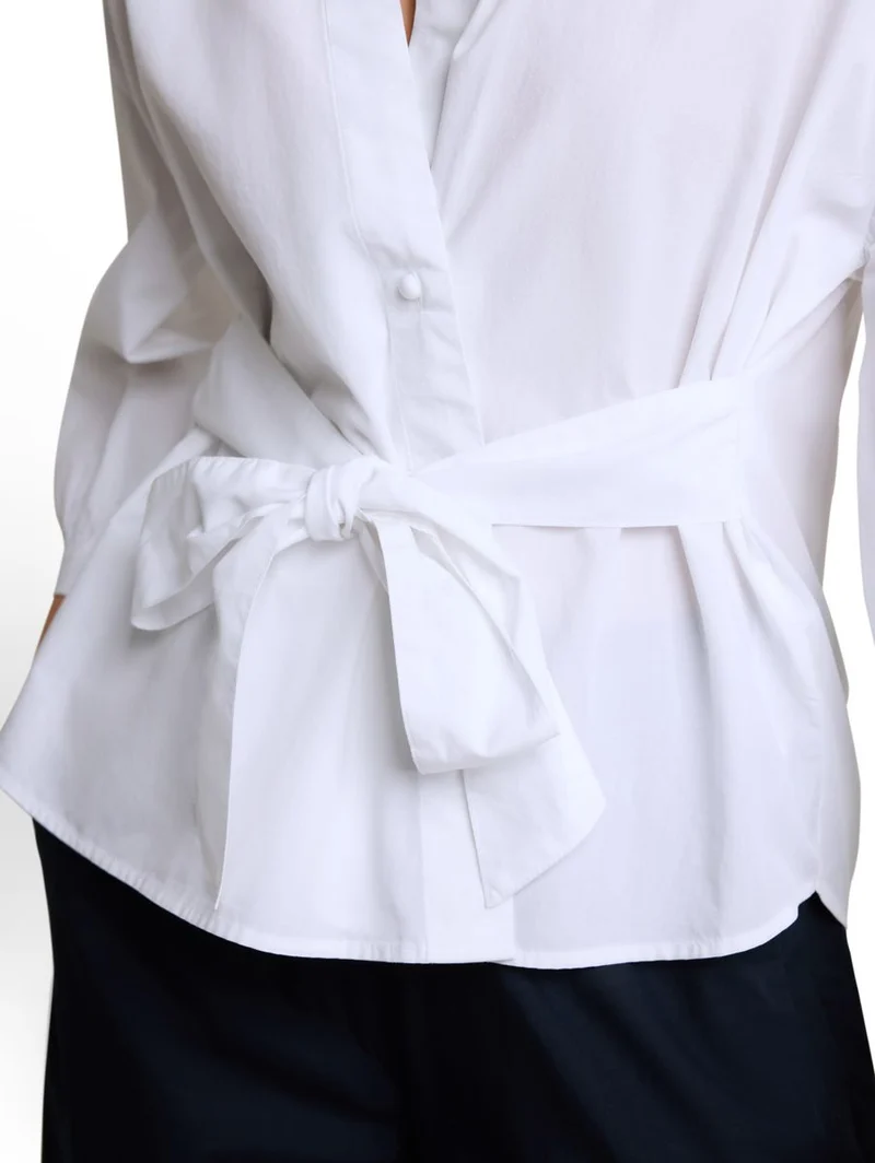 Loose Fit Wickelbluse