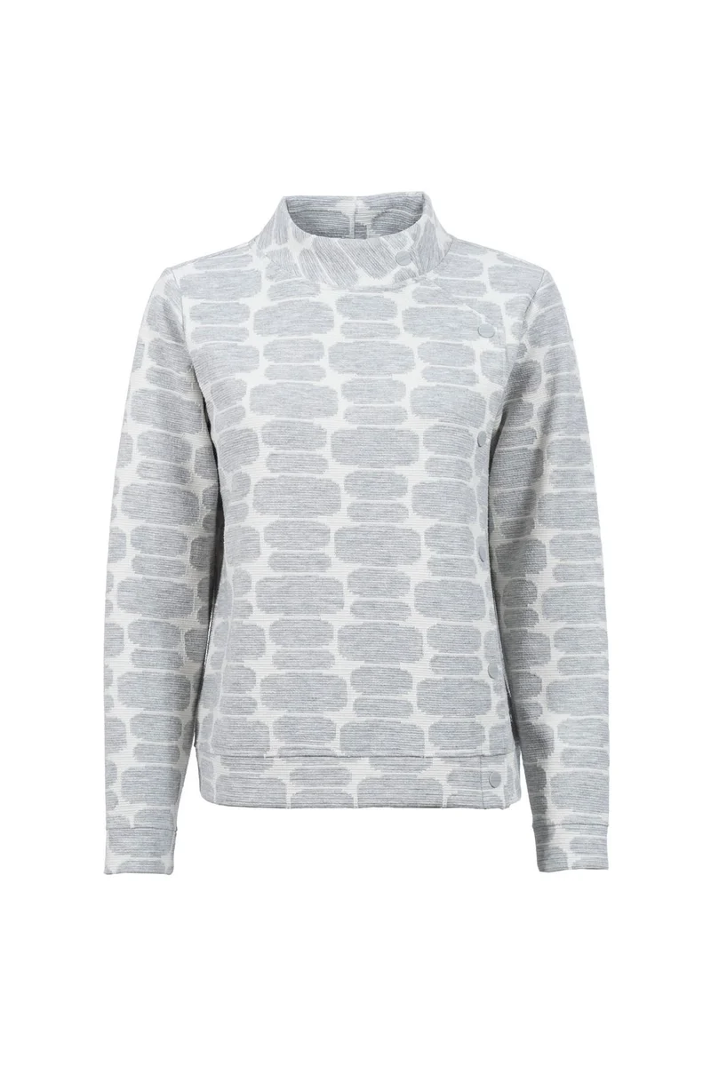 SOQUESTO Jacquard-Sweatshirt Damen