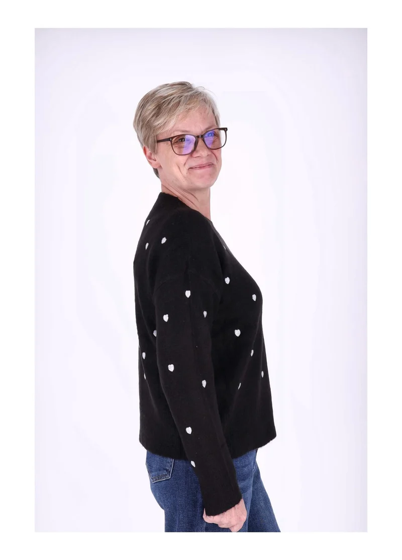 Hailys Strickpullover Damen Herzchen