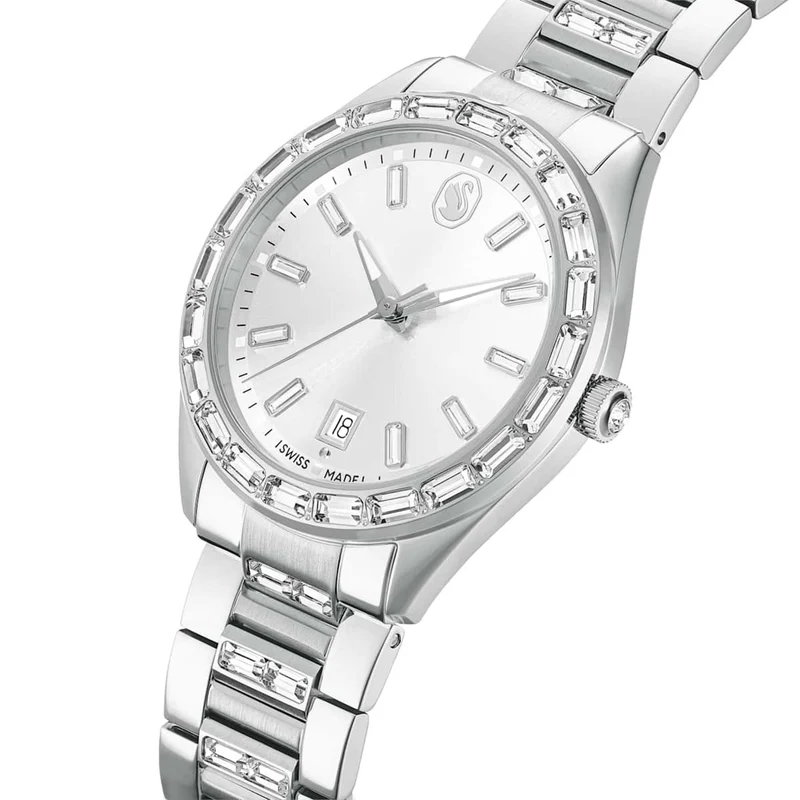 Swarovski Matrix Uhr aus silberfarbenem Stahl 5734665