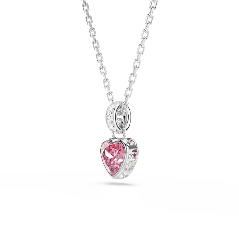 Swarovski Chroma Halskette in Silberoptik mit rosa Akzenten 5757789