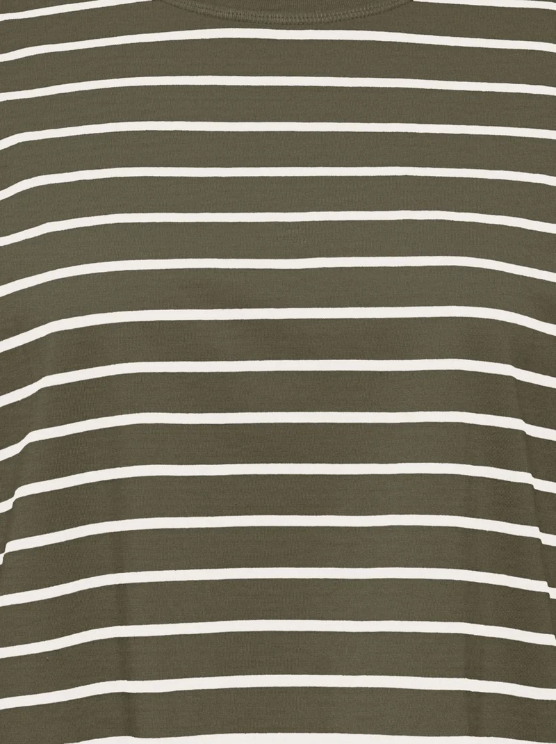 ONLHAPPY L/S O-NECK STRIPE TEE JRS Kalamata/Cloud dancer lena stripe