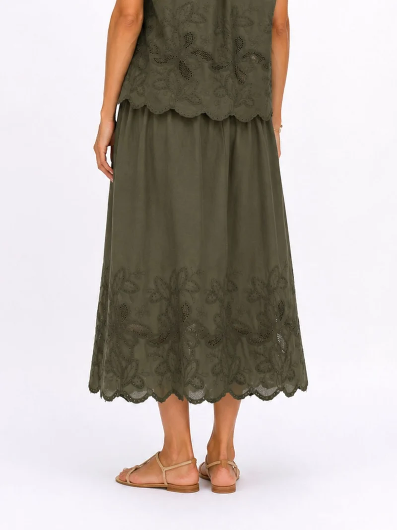 Splash of Color Midi Rock Baumwolle