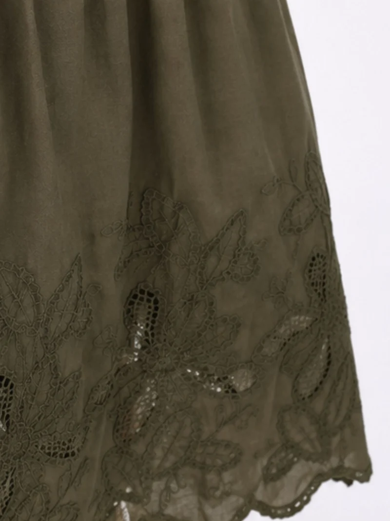 Splash of Color Midi Rock Baumwolle