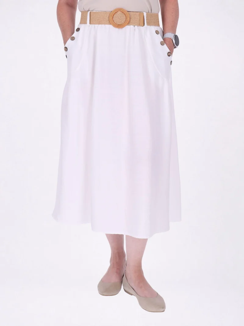 Splash of Color Midi-Rock Damen