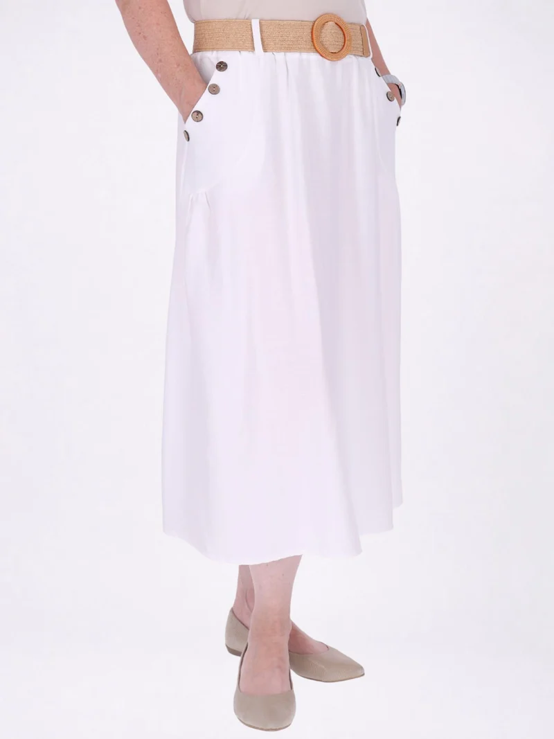 Splash of Color Midi-Rock Damen