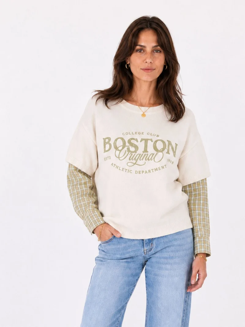 Splash of Color Strickbluse College