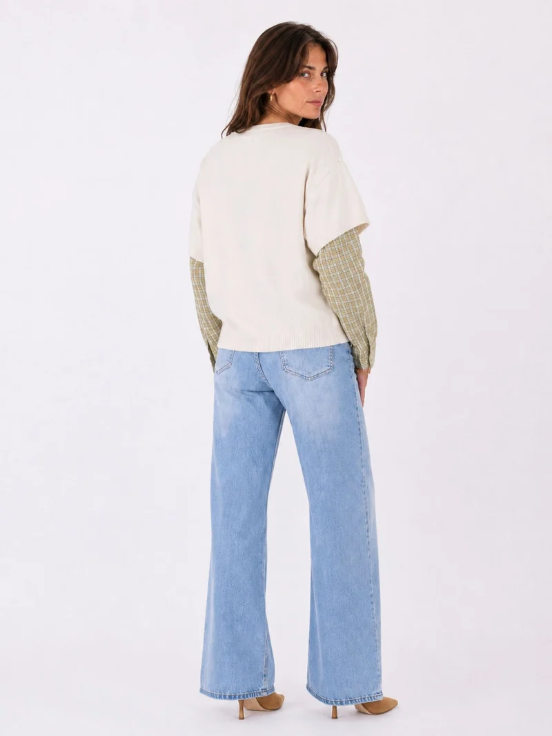 Splash of Color Strickbluse College