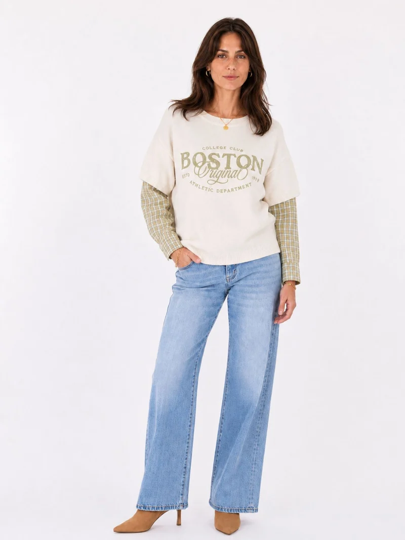 Splash of Color Strickbluse College