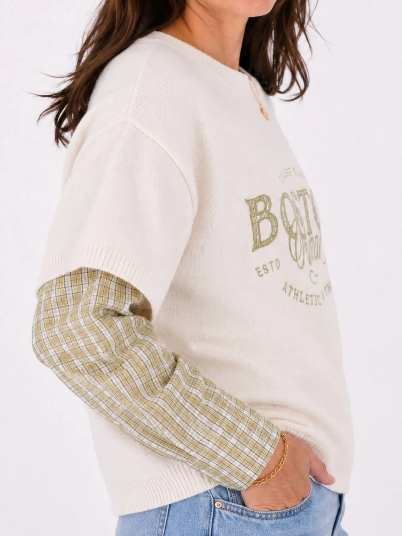 Splash of Color Strickbluse College