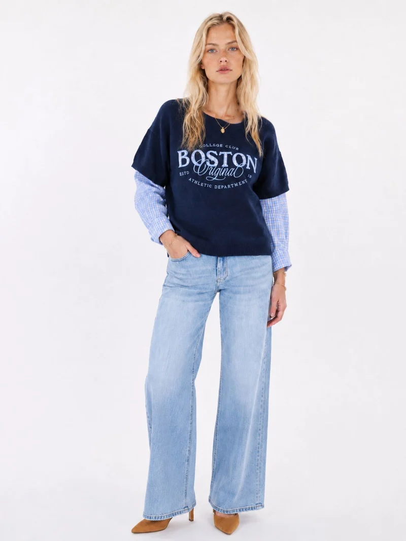 Splash of Color Strickbluse College