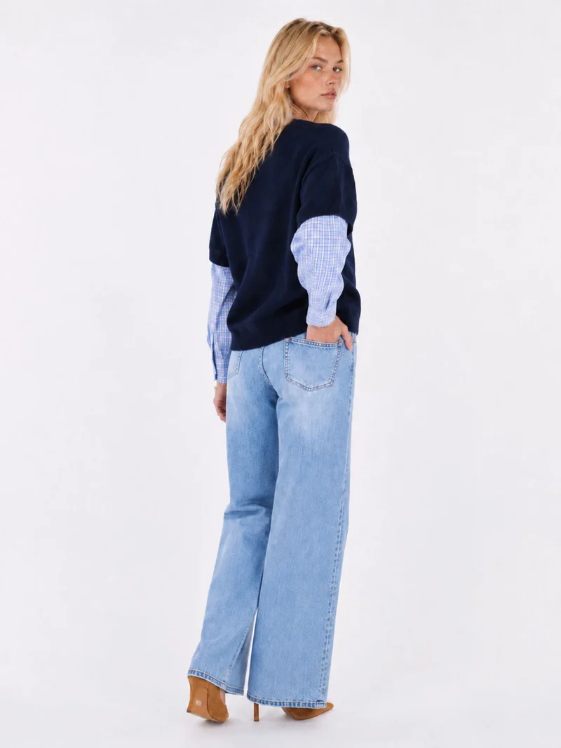 Splash of Color Strickbluse College