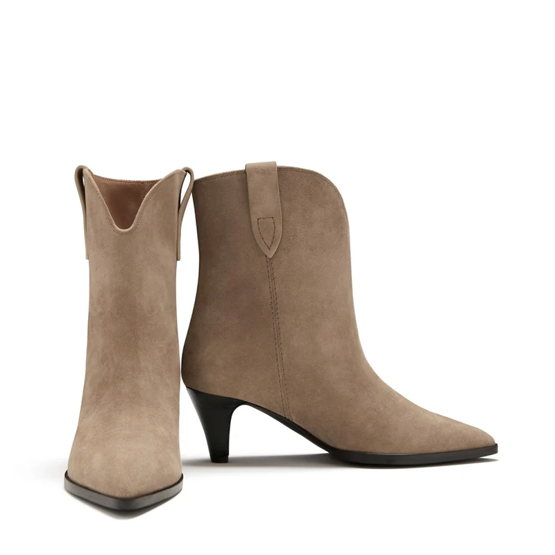 Isabel Bernard Vendôme Louane Taupe Suede Stiefel IB53009-178-40