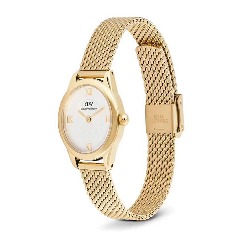 Daniel Wellington Ophelia Mini Mesh White Goldfarben Damenuhr DW00100939