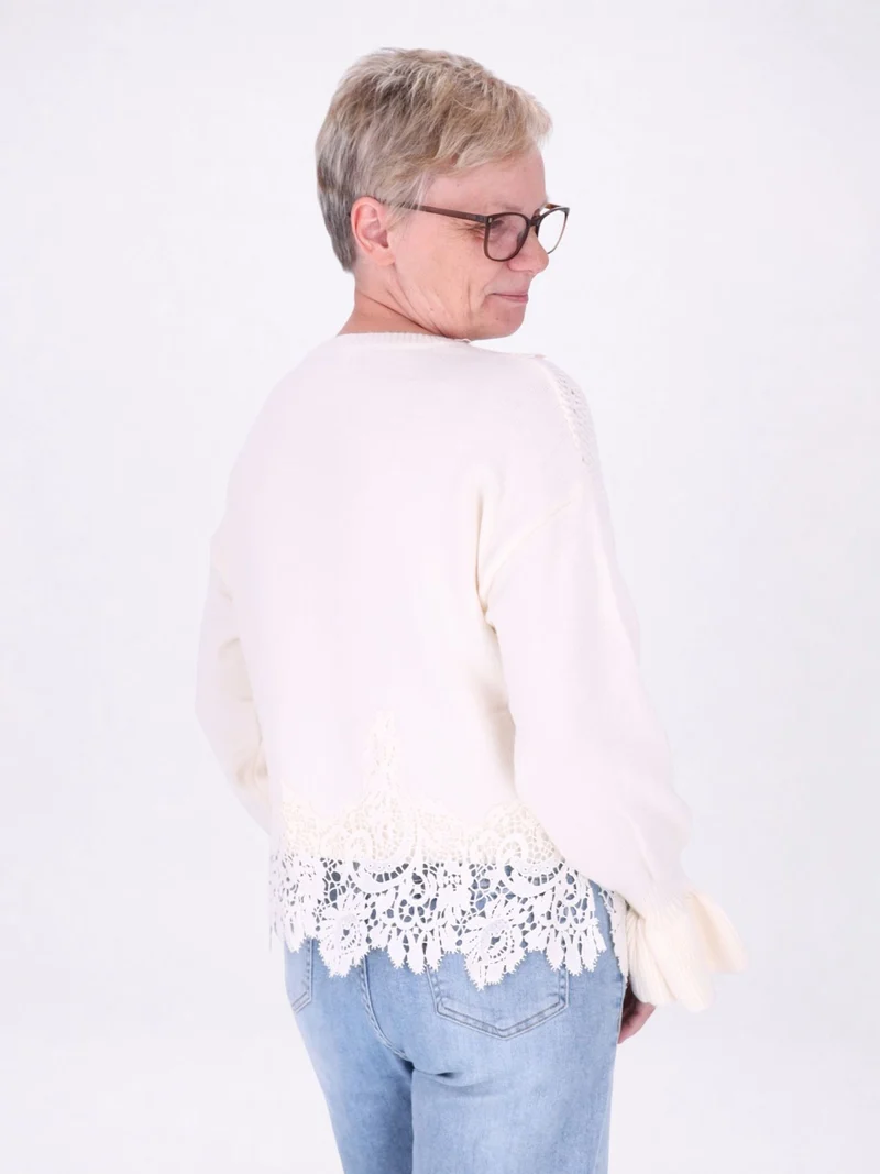 Splash of Color Strickpullover Damen