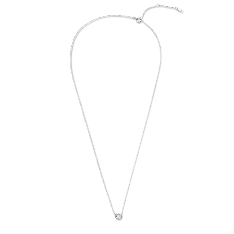 Violet Hamden Venus 925 Sterling Silberne Halskette mit Geburtsstein VH340009-AUG
