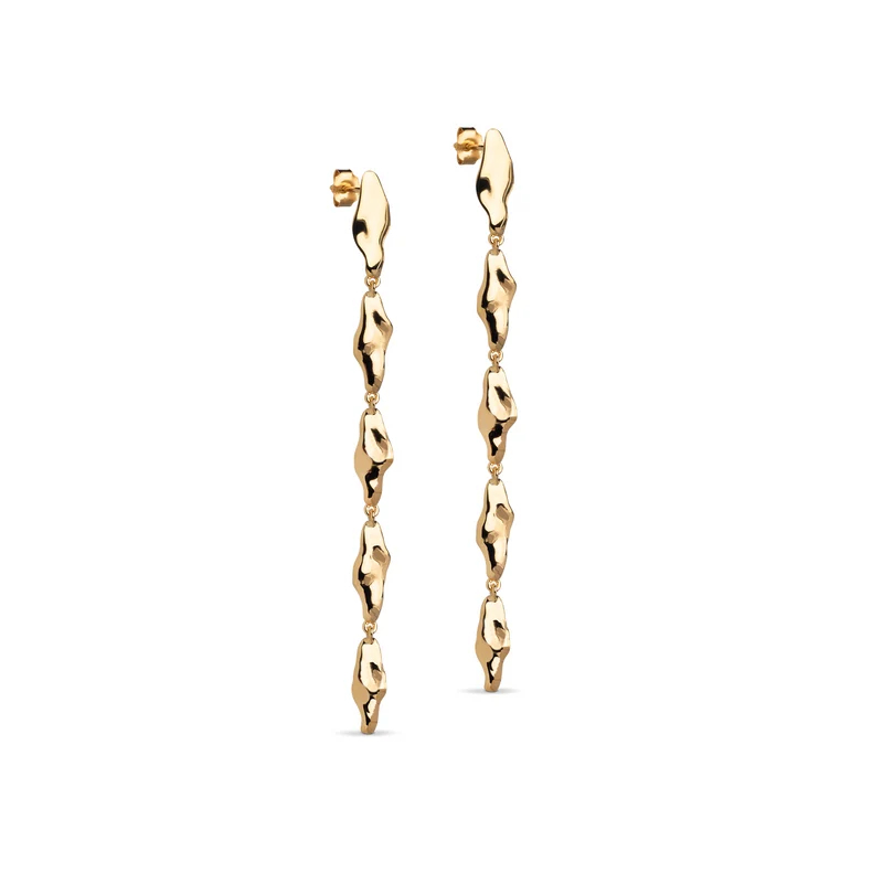 ENAMEL Copenhagen India Gold Plated Recycled 925 Sterling Silver Earrings E400G-GP