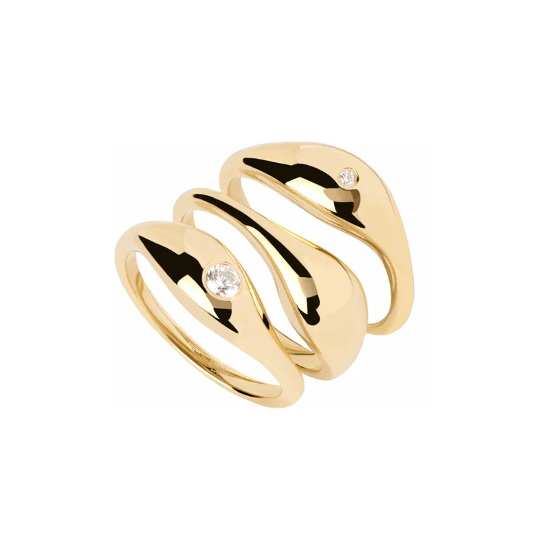 P D Paola The New Essentials damen Ring 750 Vergoldung AN01-994-10