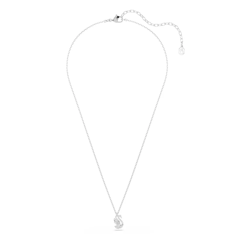 Swarovski Schwanen-Pavé-Halskette in Silberoptik 5754347