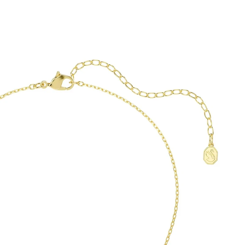 Swarovski Schwanen-Pavé-Halskette in Goldoptik 5754626