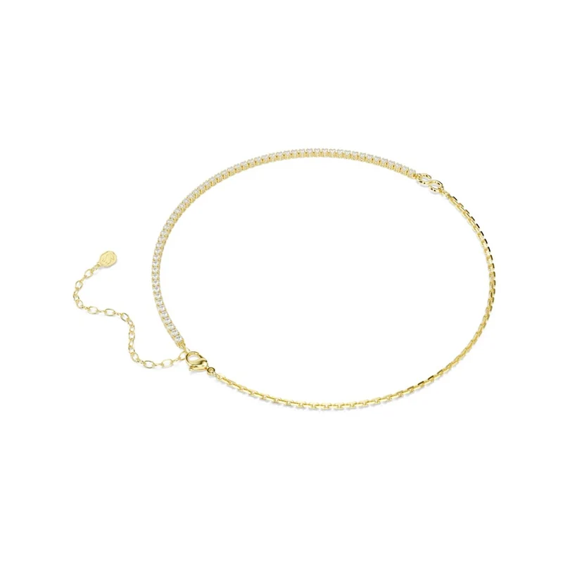 Swarovski Matrix Tennis Halskette in Goldoptik 5747717