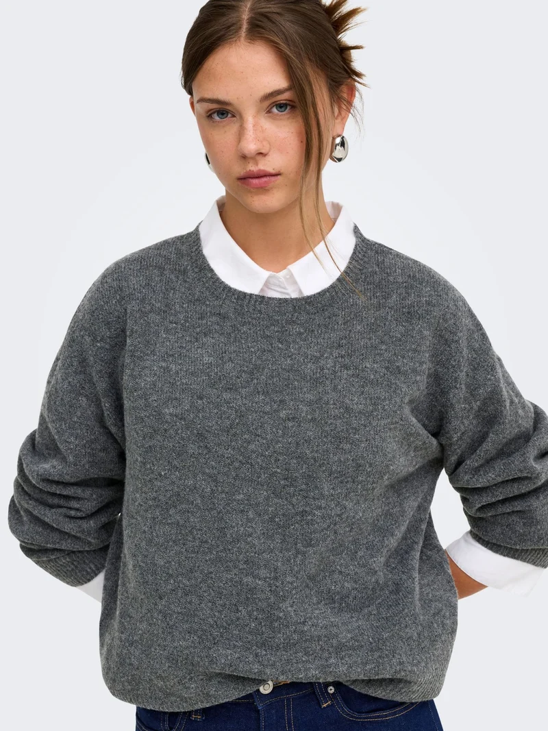 ONLOLIVIA LS O-NECK CC KNT