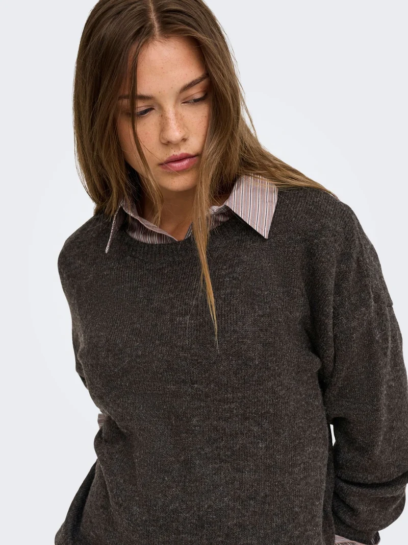 ONLOLIVIA LS O-NECK CC KNT