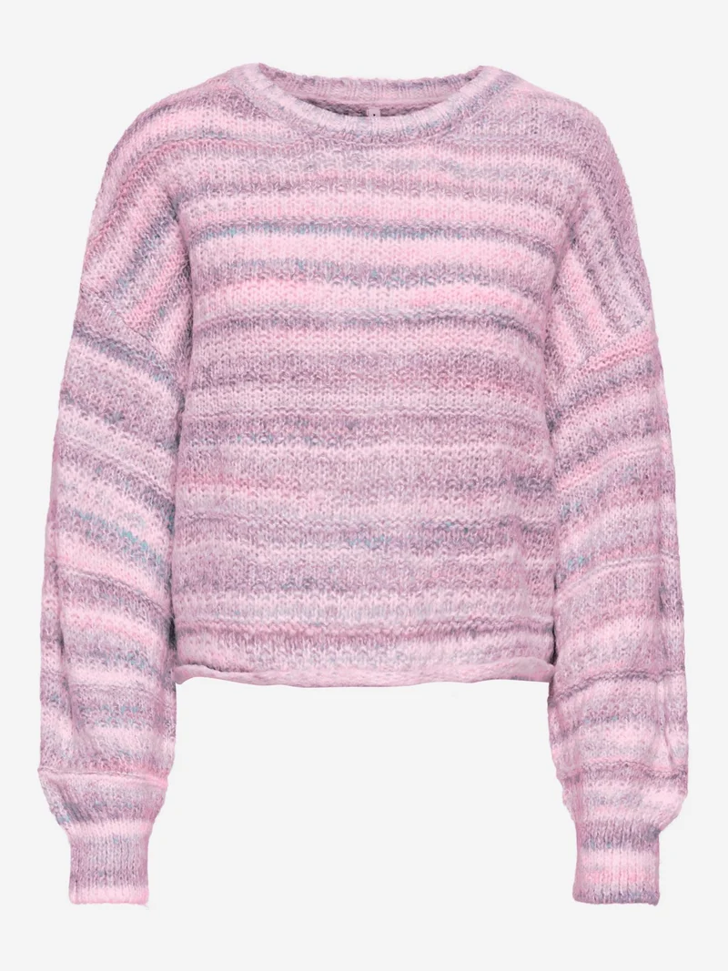 Damen Strickpullover in Cyclamen Space Dyed von Only