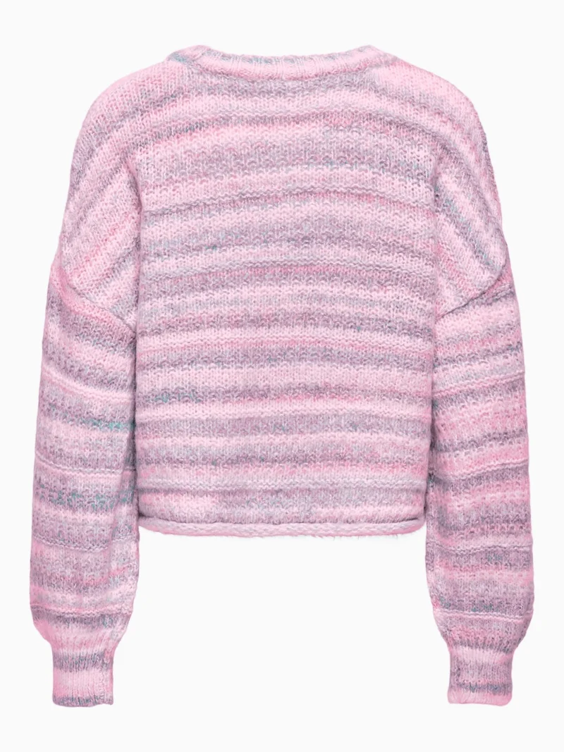 Damen Strickpullover in Cyclamen Space Dyed von Only