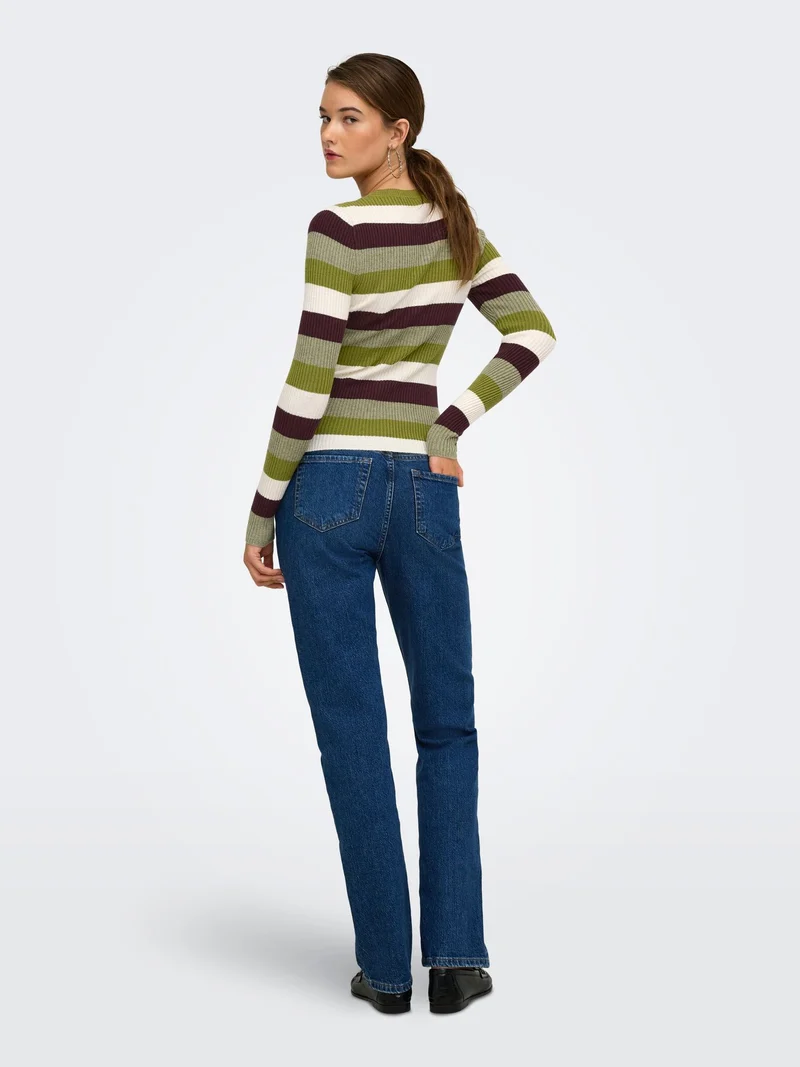 Damen Strickpullover in Cardamom Seed, Birch, Fudge & Sphagnum von Only