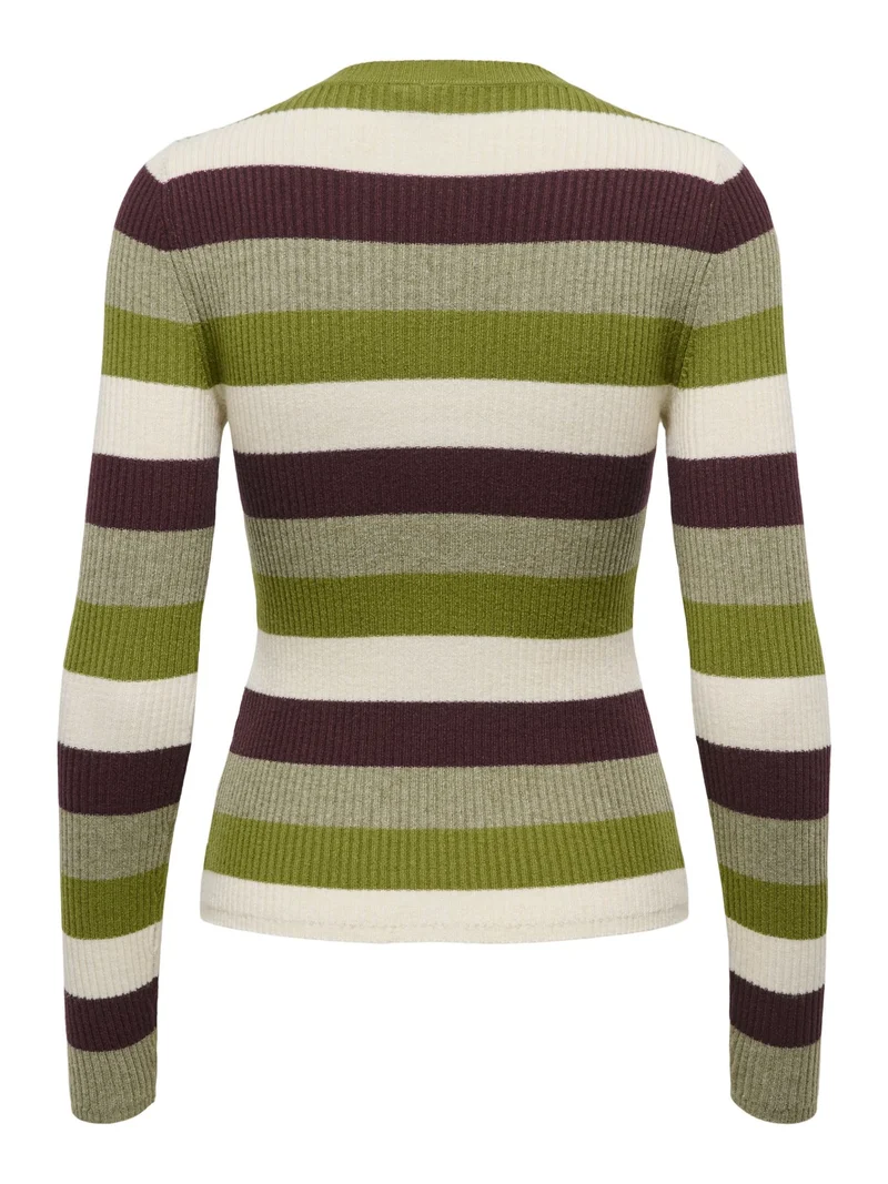 Damen Strickpullover in Cardamom Seed, Birch, Fudge & Sphagnum von Only