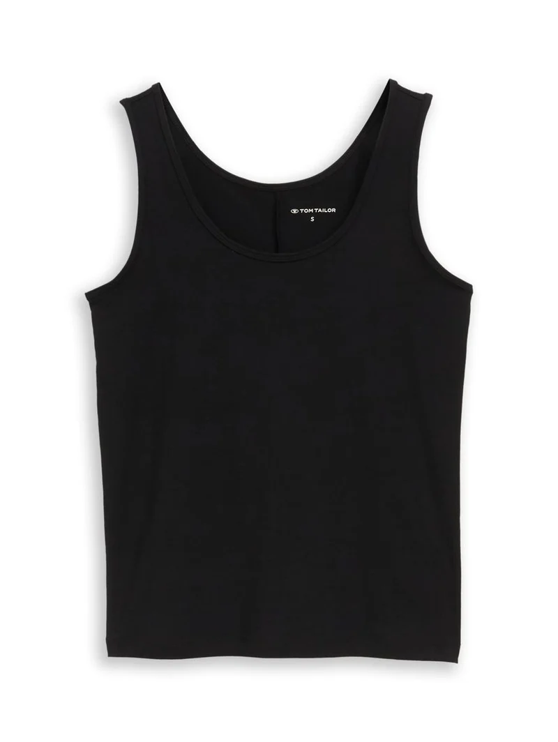 Slim Fit Top mit Rundhalsausschnitt