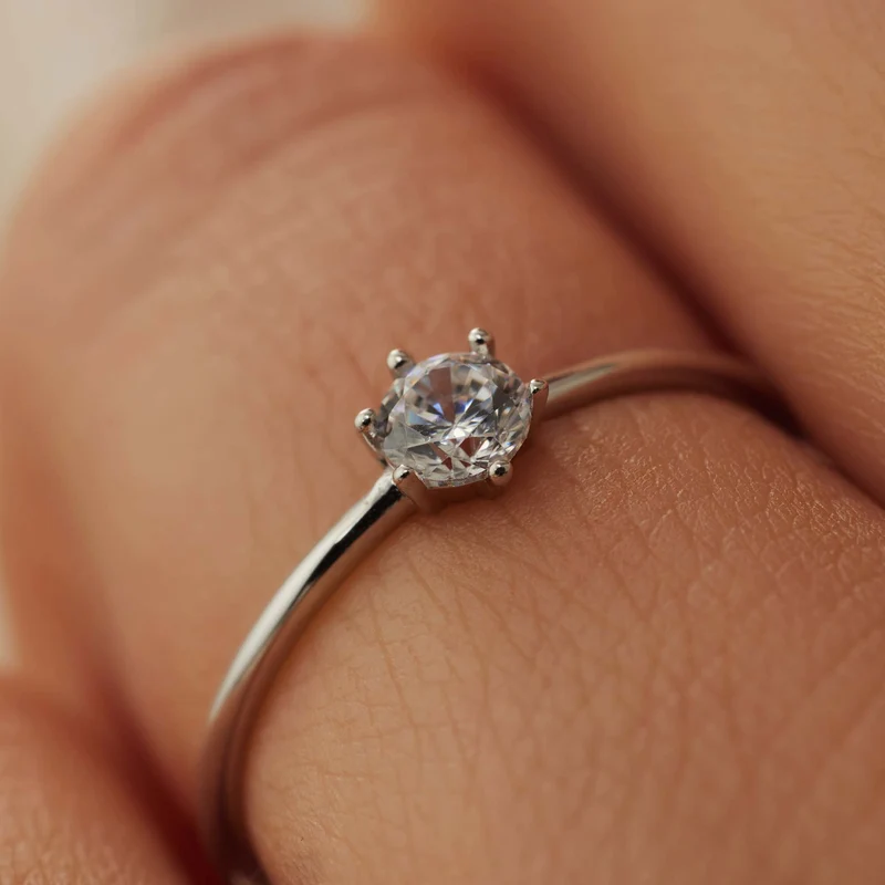 Isabel Bernard Saint Germain Abelle 14 Karat | Weißgold Ring IB330024-48