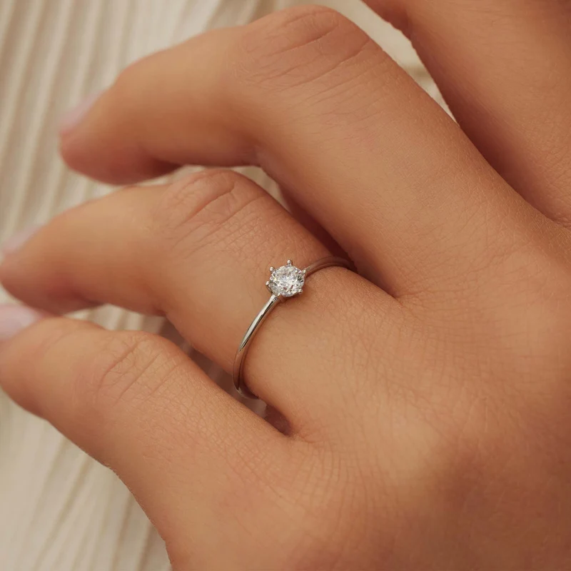 Isabel Bernard Saint Germain Abelle 14 Karat | Weißgold Ring IB330024-48
