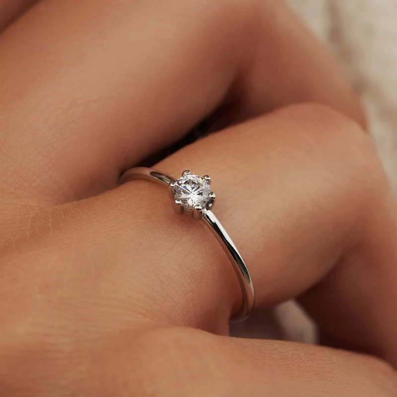 Isabel Bernard Saint Germain Abelle 14 Karat | Weißgold Ring IB330024-48