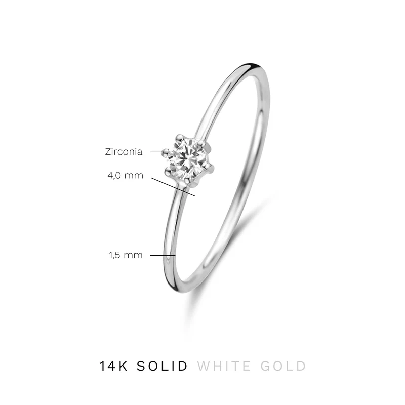 Isabel Bernard Saint Germain Abelle 14 Karat | Weißgold Ring IB330024-48