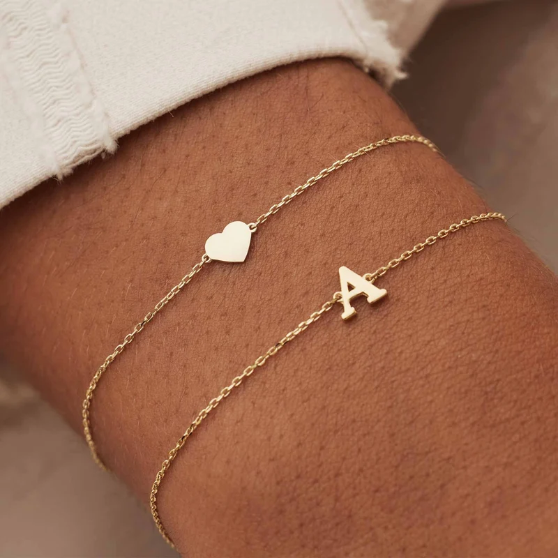 Isabel Bernard Le Marais Rachel 14 Karat | Gold Initialee Armband IB320101-A
