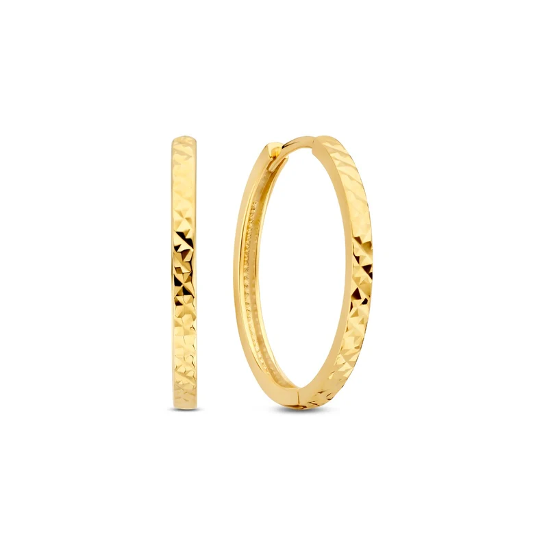 Beloro Jewels Regalo d'Amore 9 Karat Gold Ohrringe Geschenkset mit Diamantschliff BO90042