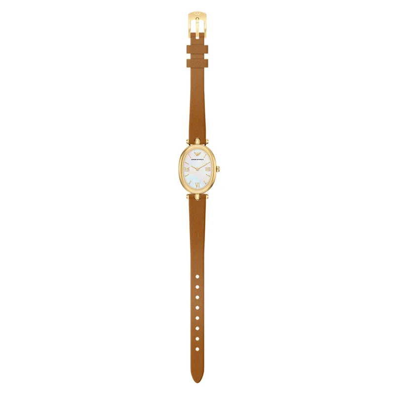 Emporio Armani Oval White Dial Watch AR11780