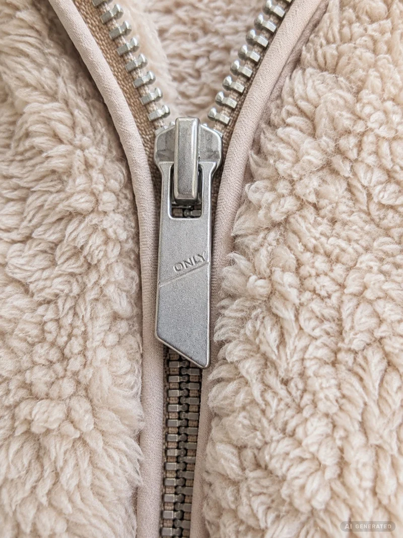 ONLY Sherpa Teddyjacke mit Kapuze